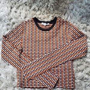 Opening Ceremony Long Sleeve Crop Top